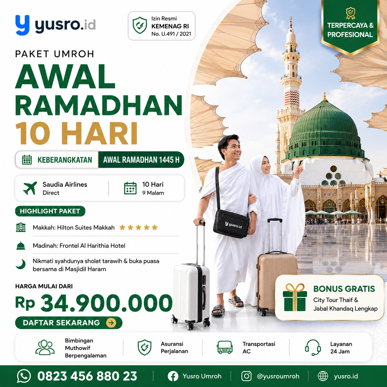 Paket Umroh Awal Ramadhan 10 Hari